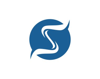 S logosu ve sembolleri şablon vektör simgesi