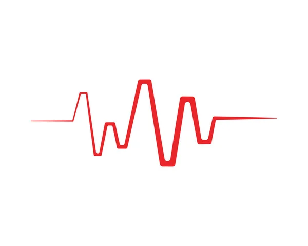 Diseño Arte Salud Latidos Cardíacos Médicos Pulso Vector — Vector de stock