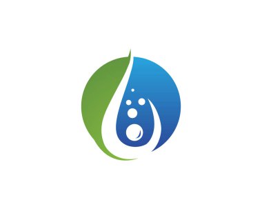 Su damla Logo şablonu vektör çizim tasarım - vektör.