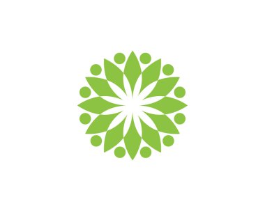 Topluluk insanlar logo ve sembolleri vektör