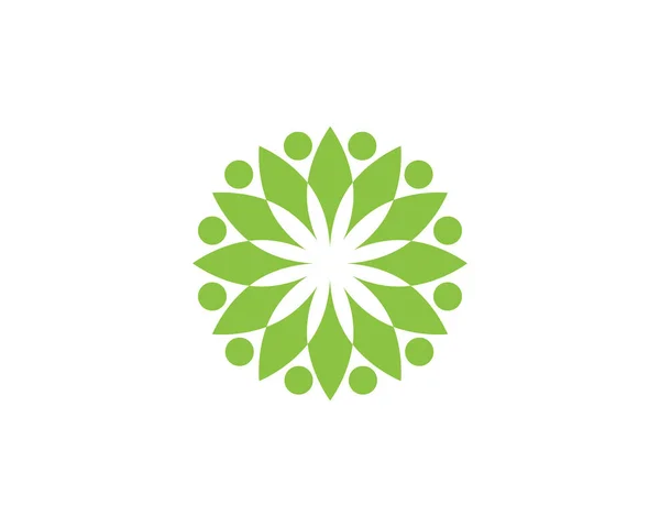 Community People Logo Und Symbolvektor — Stockvektor