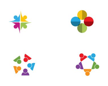 toplum bakım Logo şablonu vektör ICO