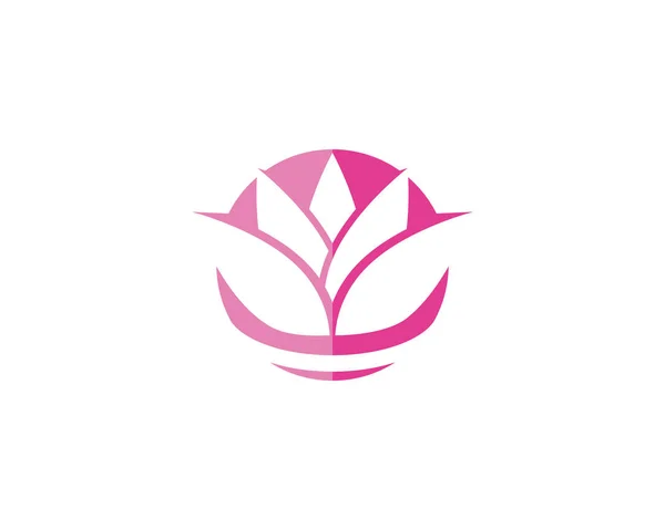 Krásy Lotus Ikonu Květy Navrhnout Ilustrace Šablona — Stockový vektor