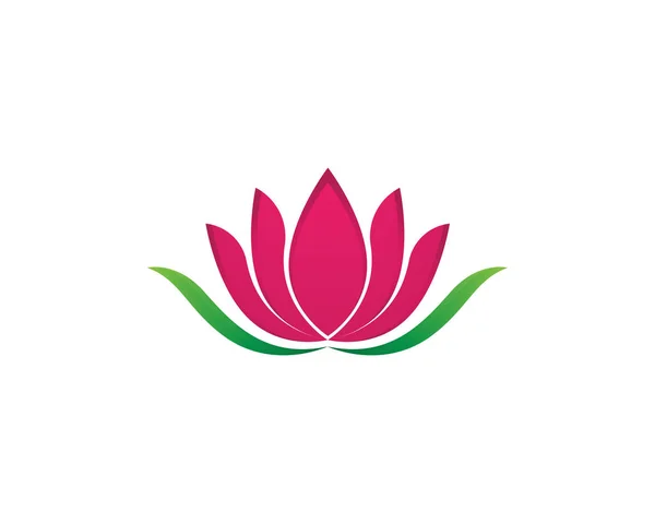 Skönhet Lotus Ikonen Blommor Design Illustration Mall — Stock vektor