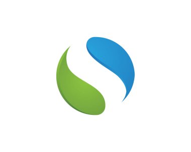 S logo vektör şablonu