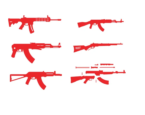 Modelo Símbolo Vetor Arma —  Vetores de Stock