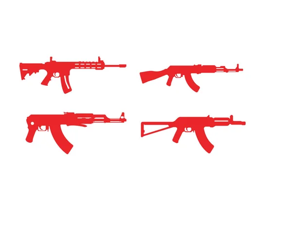 Modello Simbolo Vettoriale Pistola — Vettoriale Stock