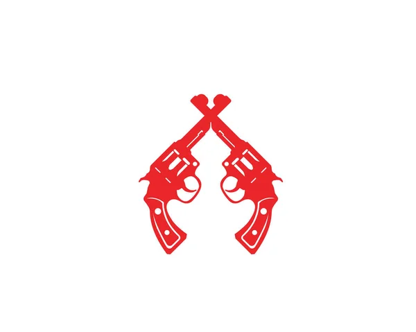 銃ベクトル シンボル テンプレート — ストックベクタ