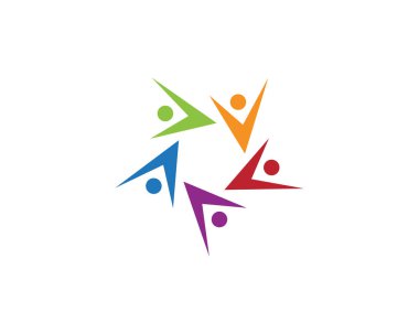 toplum bakım Logo şablonu vektör ICO