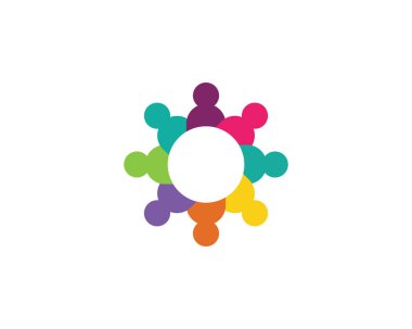 toplum bakım Logo şablonu vektör ICO