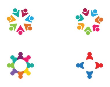 toplum bakım Logo şablonu vektör ICO