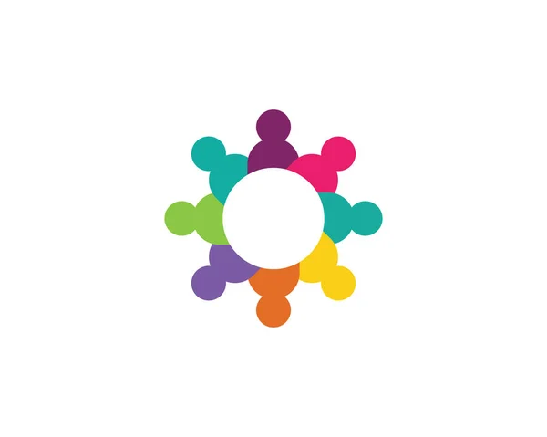 Догляд Спільнотою Шаблон Логотипу Векторний Ico — стоковий вектор