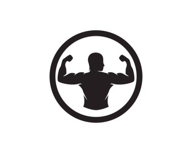 Fitness Logo tasarım - vektör