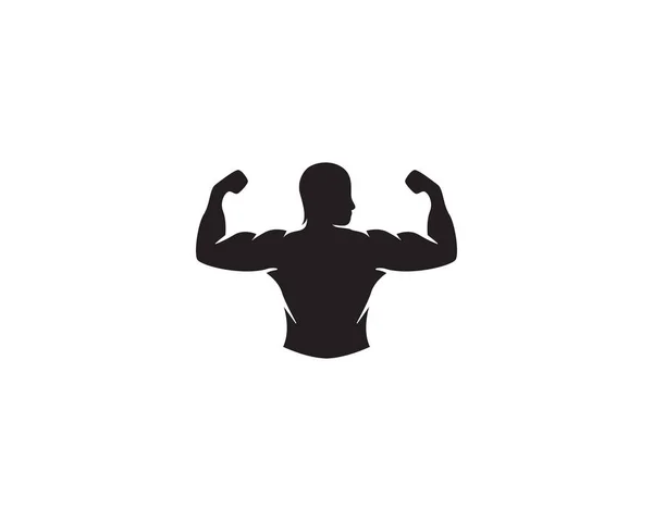 Fitness Logo Design Vektor — Stock Vector