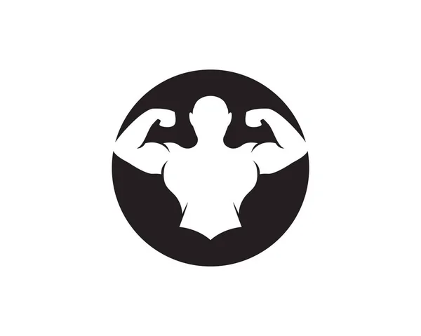フィットネスのロゴデザイン ベクトル — ストックベクタ