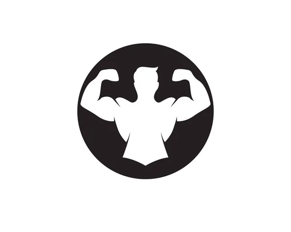 Fitness Logo Design Vektor — Stockový vektor