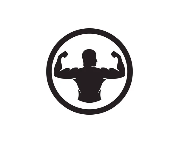 Design Des Fitness Logos Vektor — Stockvektor