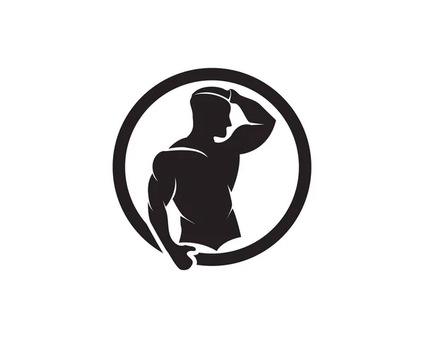 Фітнес Дизайн Логотипу Вектор — стоковий вектор