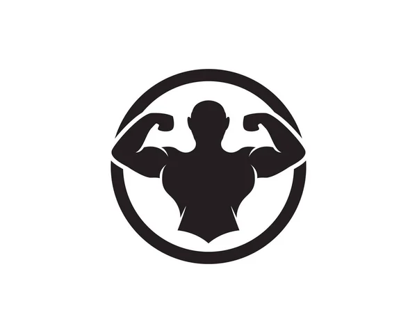 Diseño Logo Fitness Vector — Vector de stock