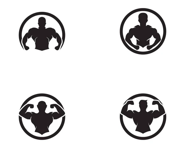 Diseño Logo Fitness Vector — Archivo Imágenes Vectoriales