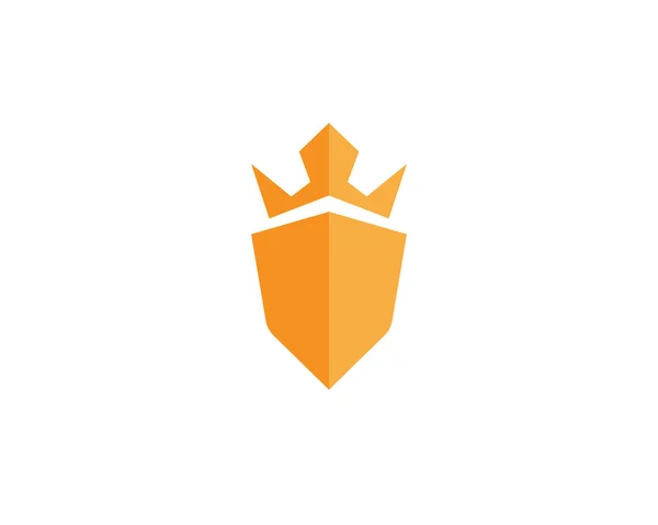 Guardia Sicurezza Logo Progettazione Vettoriale Templat Scudo — Vettoriale Stock