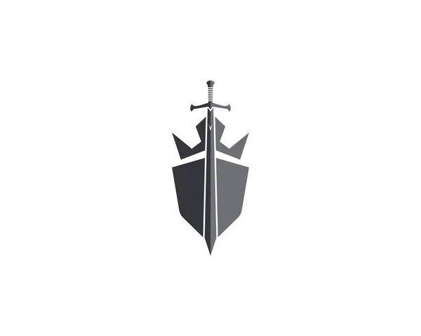 Kılıç Vektör Logo Çizim — Stok Vektör
