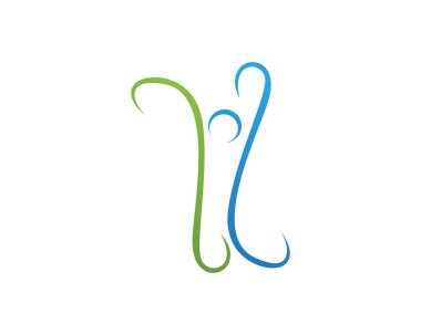 Sağlıklı yaşam Logo şablonu vektör simge - vektör