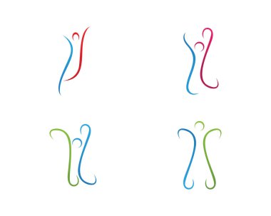 Sağlıklı yaşam Logo şablonu vektör simge - vektör