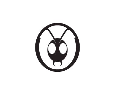 Karınca Logosu şablon vektör çizim deseni