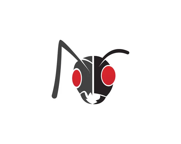 Ant Logo Modelo Vetor Ilustração Desig — Vetor de Stock