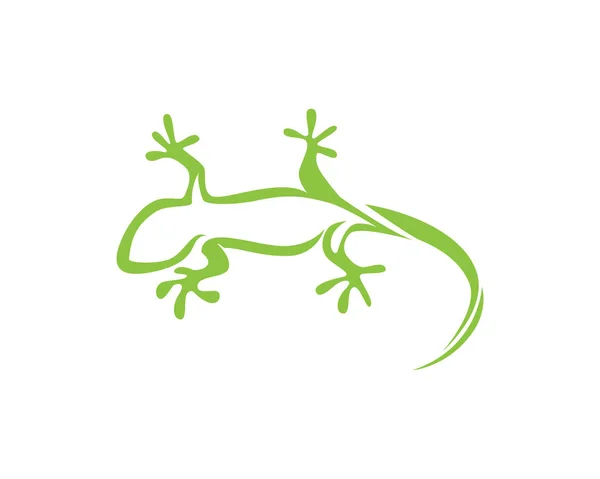 Ящірка Chameleon Gecko Silhouette Black Vector — стоковий вектор