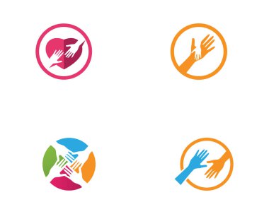 El bakım logosu ve semboller şablon simgesi