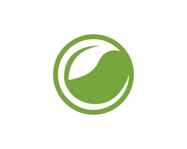 Логотипы Зеленых Листьев Дерева Вектор Элементов Природы — стоковый вектор