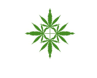 yeşil yaprak ekoloji doğa öğesi vektör simgesi - vektör