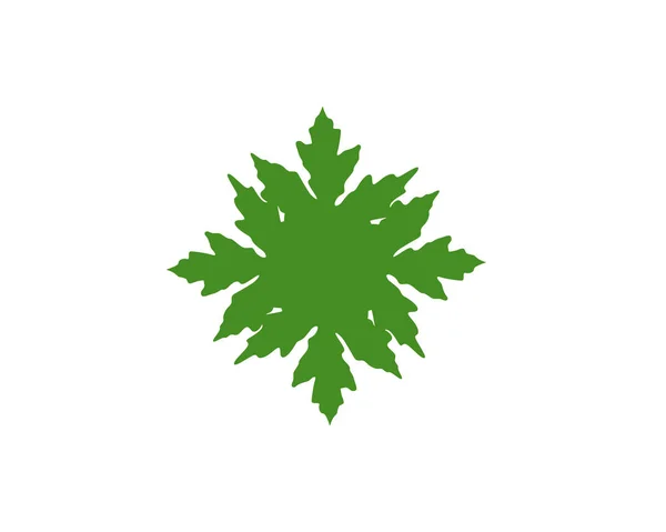 green leaf ecology nature element vector icon - Vector