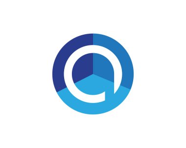 P Logo daire illüstrasyon simge vektör şablonu - vektör