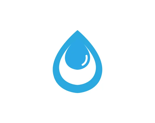 Diseño Ilustración Vectorial Plantilla Logotipo Gota Agua Vector — Vector de stock