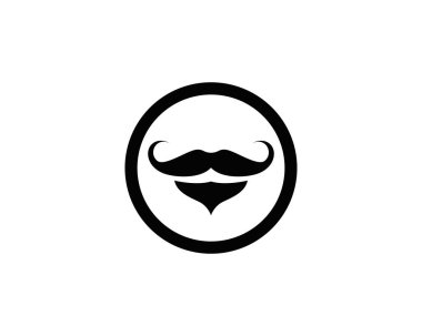 Bıyık logo simge tasarlamak - vektör 