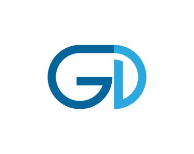 GD mektup logo ve simge vektör iş