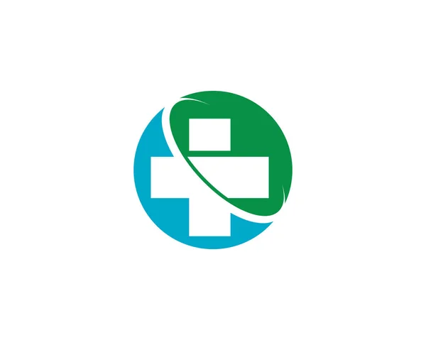 Logo Dell Ospedale Simboli Modello Icone Salute Vettoriale — Vettoriale Stock