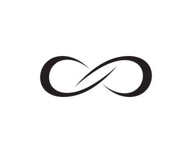 Infinity satır şablonu simgeler vektör logo ve sembolü