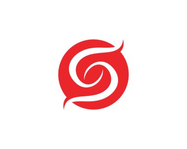 S logosu ve sembolleri şablon vektör simgesi