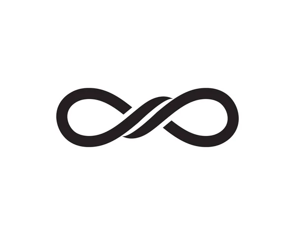 Infinity Line Logotipo Símbolo Plantilla Iconos Vector — Vector de stock