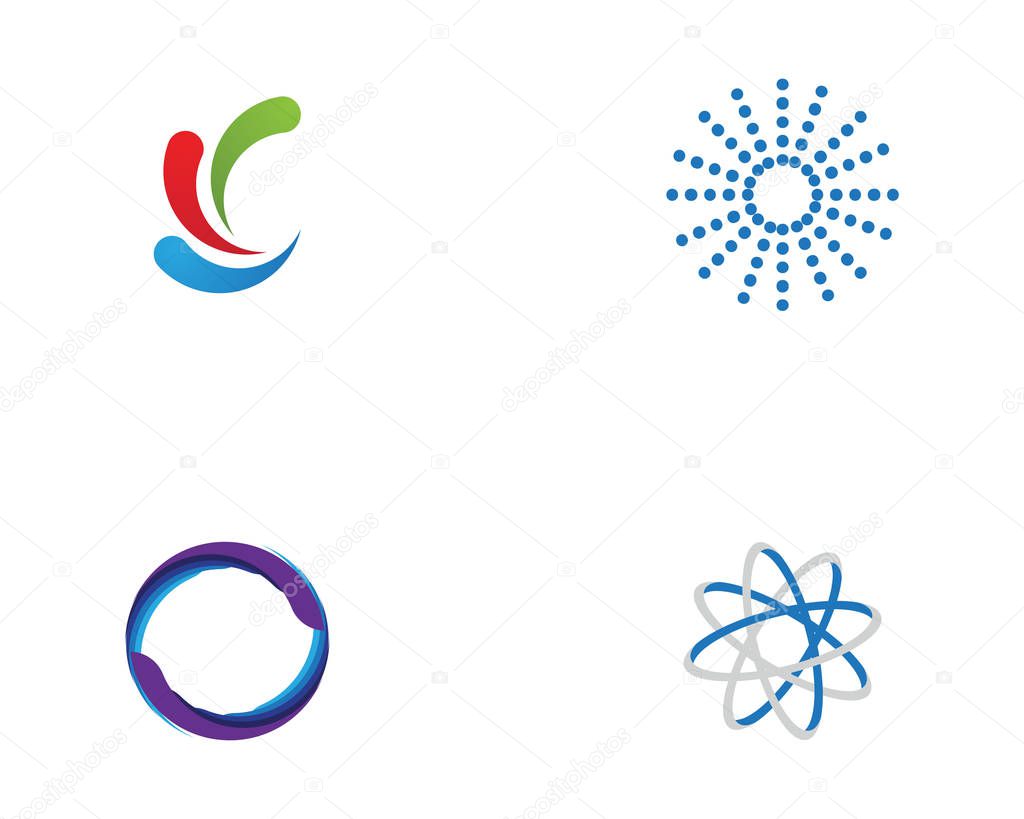  circle logo and symbols business technolog