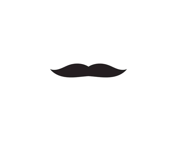 Mustasch Mannen Logotypen Vektor Symbol — Stock vektor