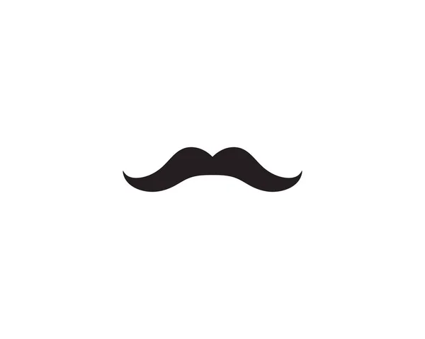 Moustache Man Logo Vector Symbol — Stock Vector