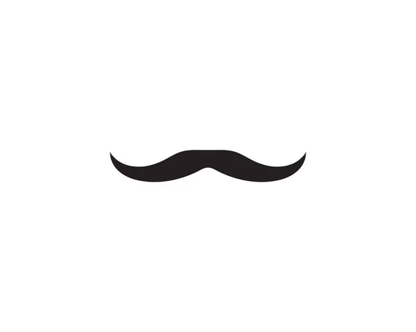 Mustasch Mannen Logotypen Vektor Symbol — Stock vektor