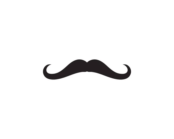 Mustasch Mannen Logotypen Vektor Symbol — Stock vektor