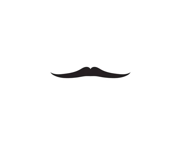 Mustasch Mannen Logotypen Vektor Symbol — Stock vektor