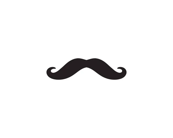 Moustache Man Logo Vector Symbol — 스톡 벡터